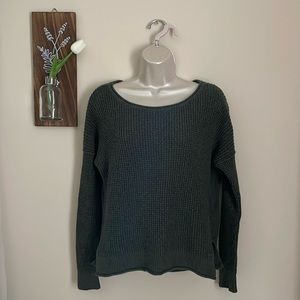 Hollister Waffle Weave Hunter Green S Sweater